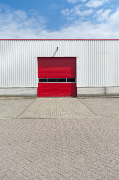 Metal Industrial Building with 4 foot high concrete block knee wall