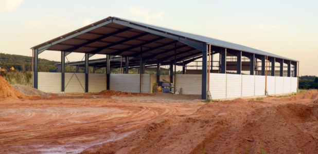 Image of Large Clear Span Agricultural building under construction