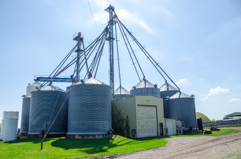 image of Metal Agriculture storage building in Alberta Canada