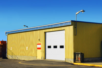 image of pre-fab steel utility building