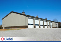 global steel heavy equipment storage building