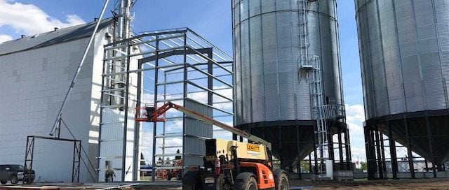 global agricultural building being erected