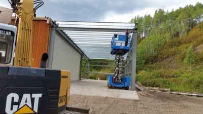 Garage Auto Shop with addition under construction