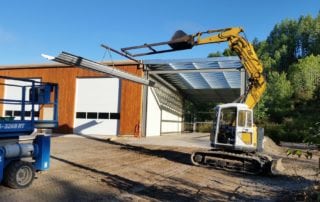 Garage Auto Shop with addition under construction