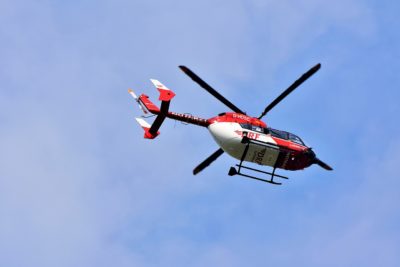 photo of modern Helicopter flying