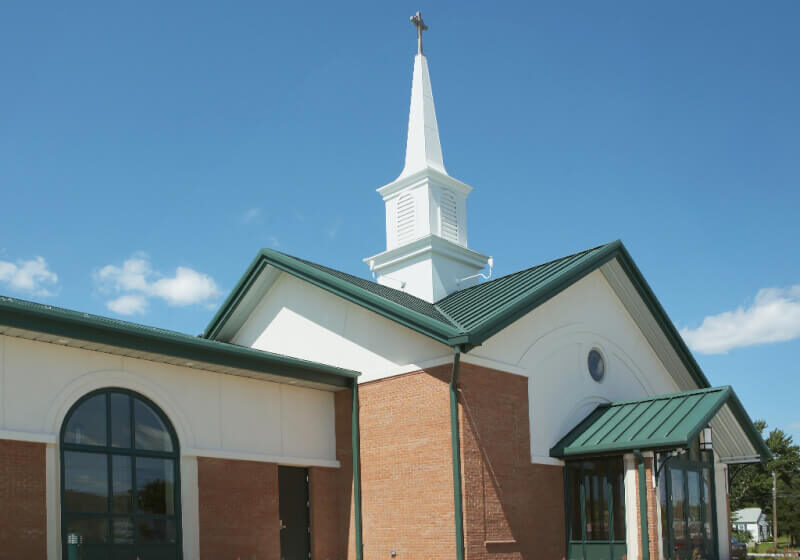 community church building